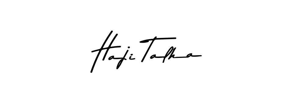 You should practise on your own different ways (Asem Kandis PERSONAL USE) to write your name (Haji Talha) in signature. don't let someone else do it for you. Haji Talha signature style 9 images and pictures png