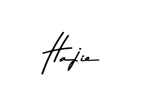 Use a signature maker to create a handwritten signature online. With this signature software, you can design (Asem Kandis PERSONAL USE) your own signature for name Hajie. Hajie signature style 9 images and pictures png