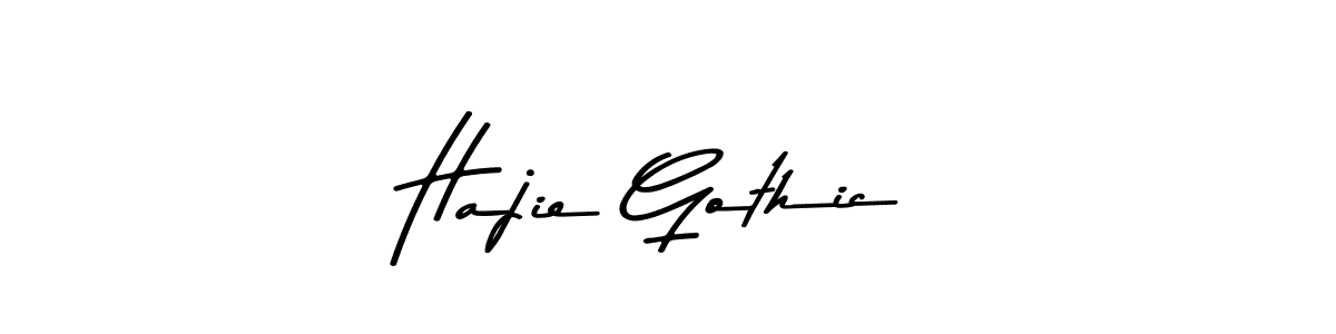 It looks lik you need a new signature style for name Hajie Gothic. Design unique handwritten (Asem Kandis PERSONAL USE) signature with our free signature maker in just a few clicks. Hajie Gothic signature style 9 images and pictures png