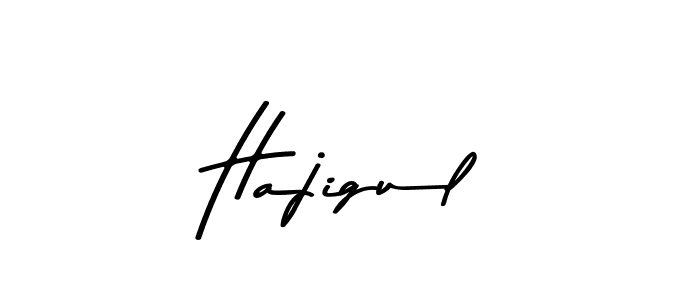 Make a beautiful signature design for name Hajigul. With this signature (Asem Kandis PERSONAL USE) style, you can create a handwritten signature for free. Hajigul signature style 9 images and pictures png
