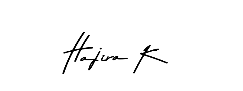 Make a beautiful signature design for name Hajira K. Use this online signature maker to create a handwritten signature for free. Hajira K signature style 9 images and pictures png