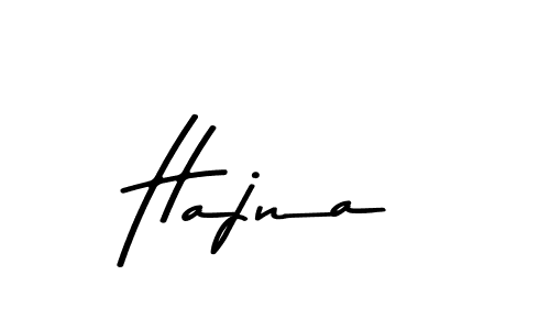 How to make Hajna name signature. Use Asem Kandis PERSONAL USE style for creating short signs online. This is the latest handwritten sign. Hajna signature style 9 images and pictures png