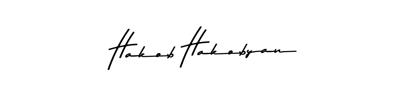 Hakob Hakobyan stylish signature style. Best Handwritten Sign (Asem Kandis PERSONAL USE) for my name. Handwritten Signature Collection Ideas for my name Hakob Hakobyan. Hakob Hakobyan signature style 9 images and pictures png