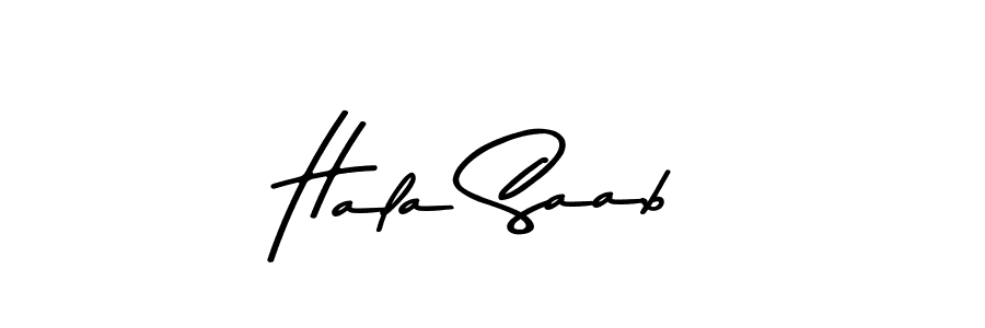 How to make Hala Saab name signature. Use Asem Kandis PERSONAL USE style for creating short signs online. This is the latest handwritten sign. Hala Saab signature style 9 images and pictures png