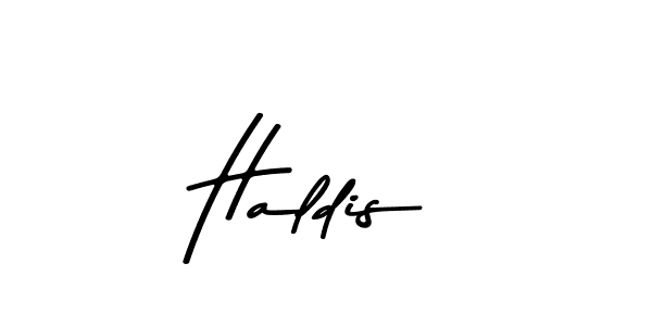 Similarly Asem Kandis PERSONAL USE is the best handwritten signature design. Signature creator online .You can use it as an online autograph creator for name Haldis. Haldis signature style 9 images and pictures png