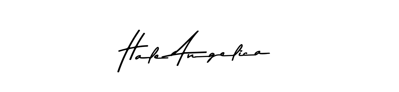 This is the best signature style for the Hale Angelica name. Also you like these signature font (Asem Kandis PERSONAL USE). Mix name signature. Hale Angelica signature style 9 images and pictures png