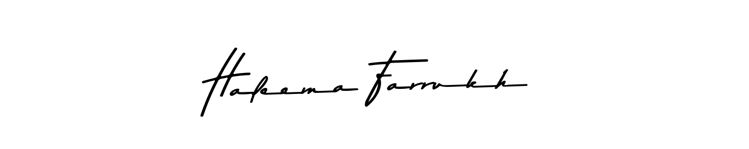 Haleema Farrukh stylish signature style. Best Handwritten Sign (Asem Kandis PERSONAL USE) for my name. Handwritten Signature Collection Ideas for my name Haleema Farrukh. Haleema Farrukh signature style 9 images and pictures png