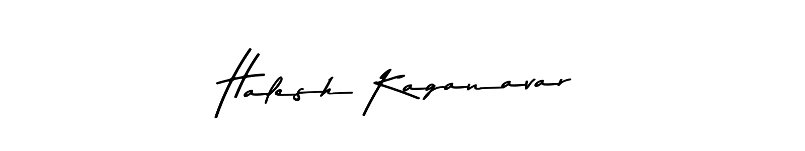 Halesh Kaganavar stylish signature style. Best Handwritten Sign (Asem Kandis PERSONAL USE) for my name. Handwritten Signature Collection Ideas for my name Halesh Kaganavar. Halesh Kaganavar signature style 9 images and pictures png