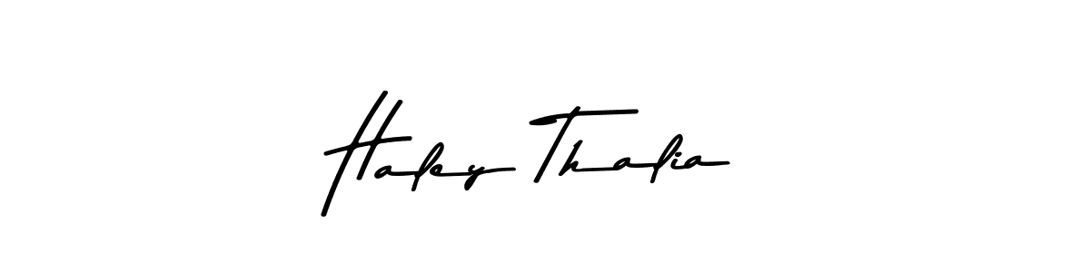 Make a beautiful signature design for name Haley Thalia. Use this online signature maker to create a handwritten signature for free. Haley Thalia signature style 9 images and pictures png