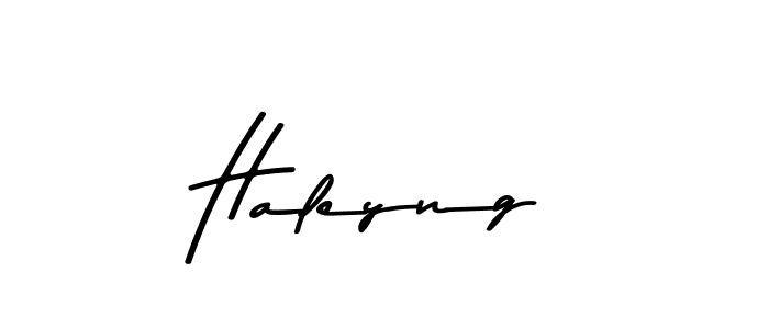 Use a signature maker to create a handwritten signature online. With this signature software, you can design (Asem Kandis PERSONAL USE) your own signature for name Haleyng. Haleyng signature style 9 images and pictures png