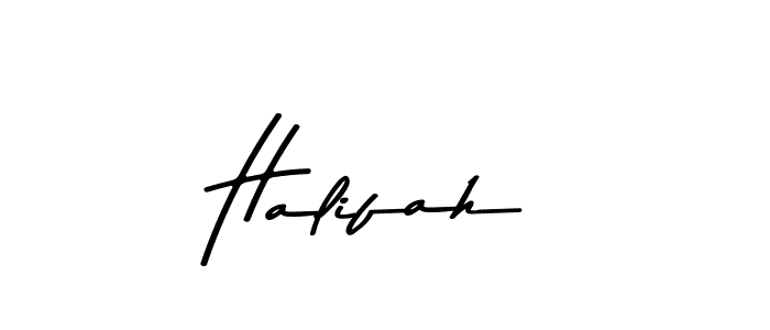 Create a beautiful signature design for name Halifah. With this signature (Asem Kandis PERSONAL USE) fonts, you can make a handwritten signature for free. Halifah signature style 9 images and pictures png