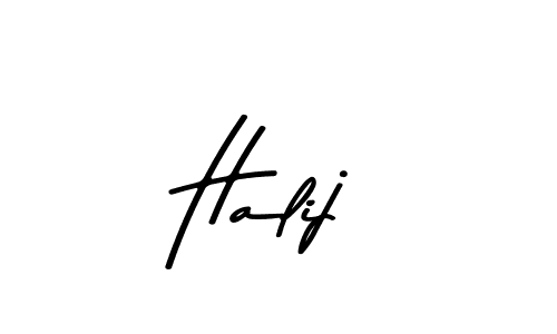 Design your own signature with our free online signature maker. With this signature software, you can create a handwritten (Asem Kandis PERSONAL USE) signature for name Halij. Halij signature style 9 images and pictures png