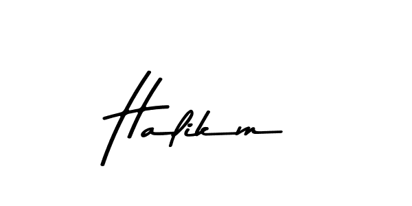 How to make Halikm signature? Asem Kandis PERSONAL USE is a professional autograph style. Create handwritten signature for Halikm name. Halikm signature style 9 images and pictures png