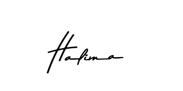 Make a beautiful signature design for name Halima. With this signature (Asem Kandis PERSONAL USE) style, you can create a handwritten signature for free. Halima signature style 9 images and pictures png