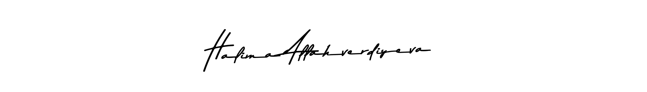 Halima Allahverdiyeva stylish signature style. Best Handwritten Sign (Asem Kandis PERSONAL USE) for my name. Handwritten Signature Collection Ideas for my name Halima Allahverdiyeva. Halima Allahverdiyeva signature style 9 images and pictures png