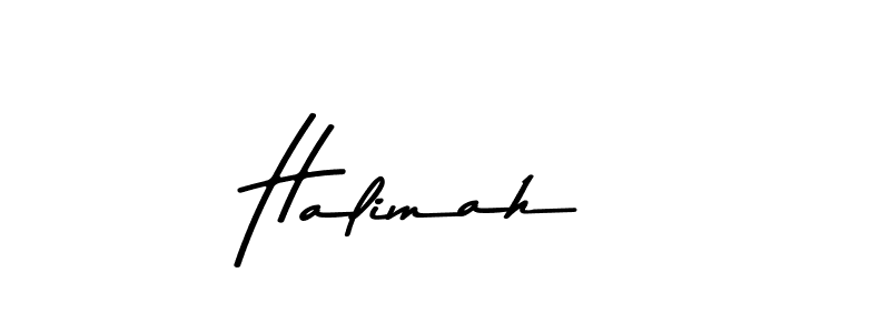 Design your own signature with our free online signature maker. With this signature software, you can create a handwritten (Asem Kandis PERSONAL USE) signature for name Halimah . Halimah  signature style 9 images and pictures png