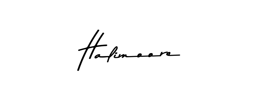 Make a beautiful signature design for name Halimoore. With this signature (Asem Kandis PERSONAL USE) style, you can create a handwritten signature for free. Halimoore signature style 9 images and pictures png