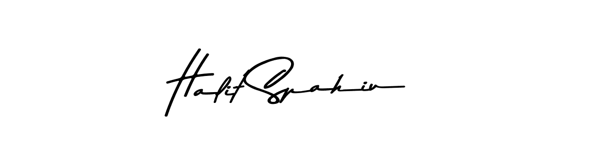 Design your own signature with our free online signature maker. With this signature software, you can create a handwritten (Asem Kandis PERSONAL USE) signature for name Halit Spahiu. Halit Spahiu signature style 9 images and pictures png