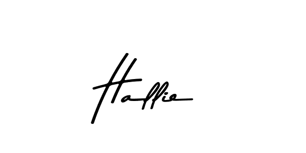 Hallie stylish signature style. Best Handwritten Sign (Asem Kandis PERSONAL USE) for my name. Handwritten Signature Collection Ideas for my name Hallie. Hallie signature style 9 images and pictures png