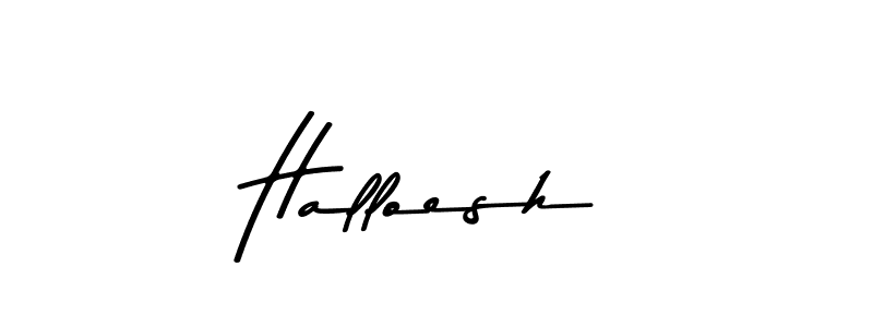 Here are the top 10 professional signature styles for the name Halloesh. These are the best autograph styles you can use for your name. Halloesh signature style 9 images and pictures png