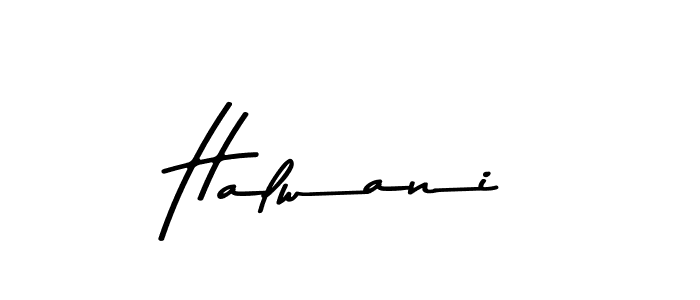 Make a beautiful signature design for name Halwani. With this signature (Asem Kandis PERSONAL USE) style, you can create a handwritten signature for free. Halwani signature style 9 images and pictures png
