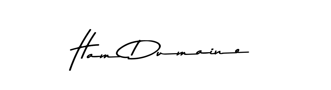 if you are searching for the best signature style for your name Ham Dumaine. so please give up your signature search. here we have designed multiple signature styles  using Asem Kandis PERSONAL USE. Ham Dumaine signature style 9 images and pictures png