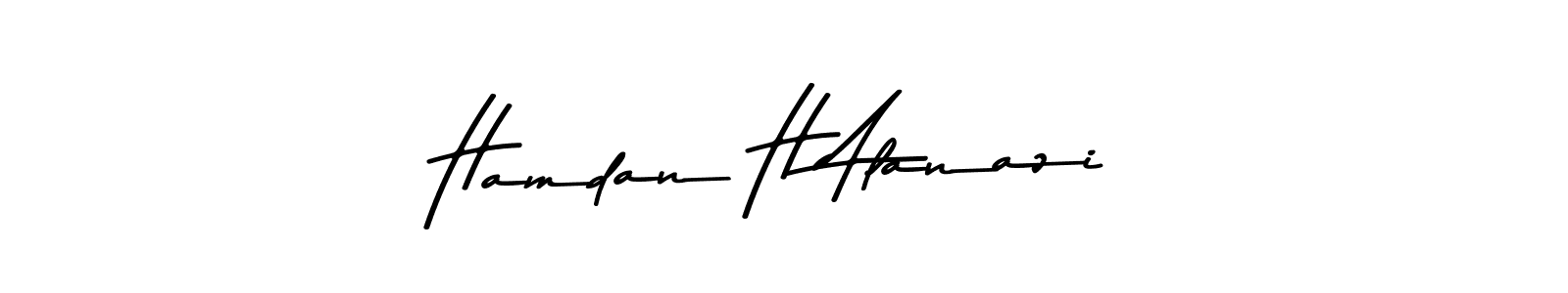 Hamdan H Alanazi stylish signature style. Best Handwritten Sign (Asem Kandis PERSONAL USE) for my name. Handwritten Signature Collection Ideas for my name Hamdan H Alanazi. Hamdan H Alanazi signature style 9 images and pictures png