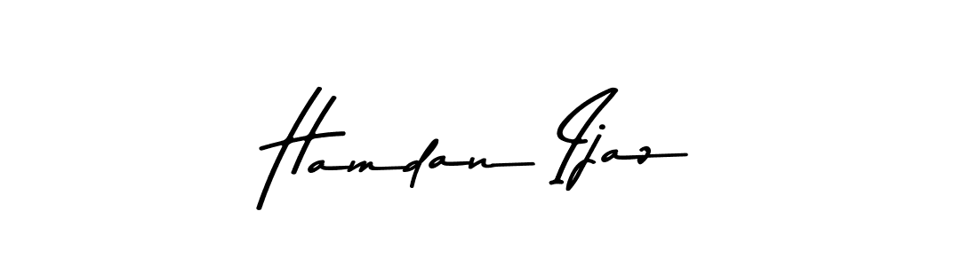 Also You can easily find your signature by using the search form. We will create Hamdan Ijaz name handwritten signature images for you free of cost using Asem Kandis PERSONAL USE sign style. Hamdan Ijaz signature style 9 images and pictures png