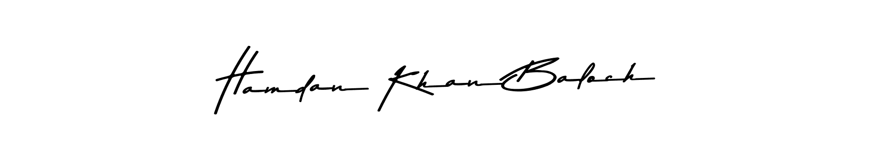 Design your own signature with our free online signature maker. With this signature software, you can create a handwritten (Asem Kandis PERSONAL USE) signature for name Hamdan Khan Baloch. Hamdan Khan Baloch signature style 9 images and pictures png
