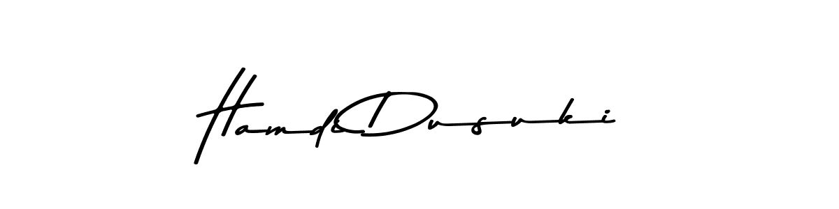 Make a beautiful signature design for name Hamdi Dusuki. With this signature (Asem Kandis PERSONAL USE) style, you can create a handwritten signature for free. Hamdi Dusuki signature style 9 images and pictures png