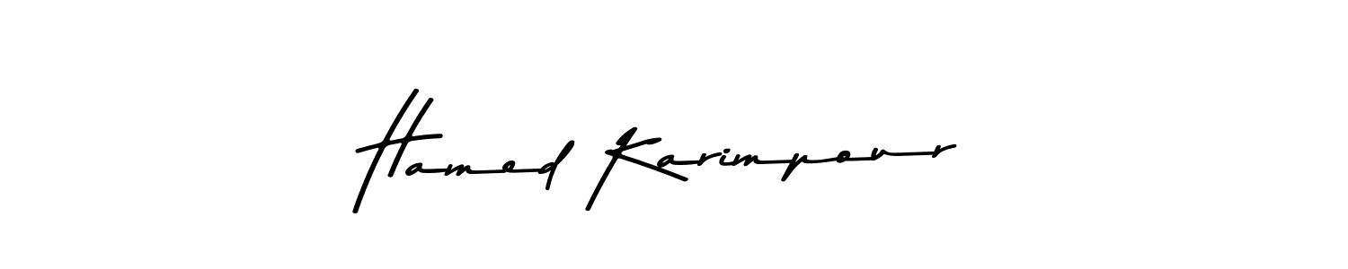 The best way (Asem Kandis PERSONAL USE) to make a short signature is to pick only two or three words in your name. The name Hamed Karimpour include a total of six letters. For converting this name. Hamed Karimpour signature style 9 images and pictures png