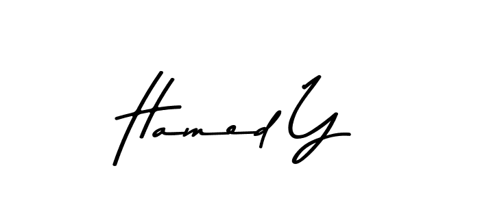 You can use this online signature creator to create a handwritten signature for the name Hamed Y. This is the best online autograph maker. Hamed Y signature style 9 images and pictures png