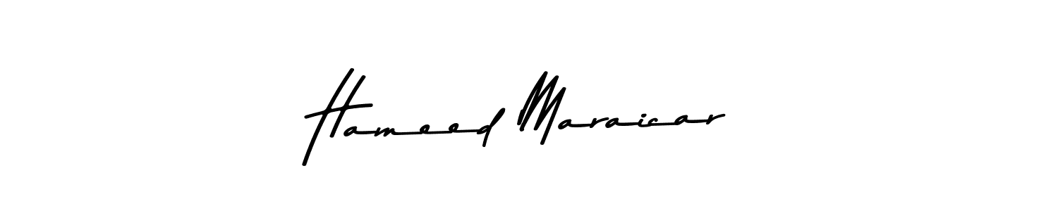 How to make Hameed Maraicar name signature. Use Asem Kandis PERSONAL USE style for creating short signs online. This is the latest handwritten sign. Hameed Maraicar signature style 9 images and pictures png