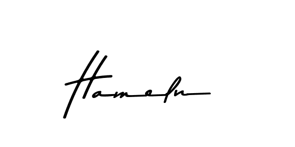 Design your own signature with our free online signature maker. With this signature software, you can create a handwritten (Asem Kandis PERSONAL USE) signature for name Hameln. Hameln signature style 9 images and pictures png