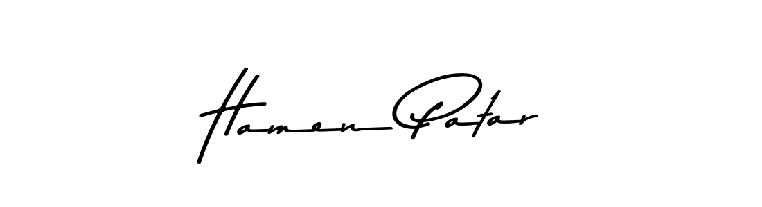 Use a signature maker to create a handwritten signature online. With this signature software, you can design (Asem Kandis PERSONAL USE) your own signature for name Hamen Patar. Hamen Patar signature style 9 images and pictures png