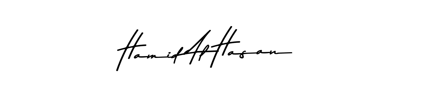 Design your own signature with our free online signature maker. With this signature software, you can create a handwritten (Asem Kandis PERSONAL USE) signature for name Hamid Al Hasan. Hamid Al Hasan signature style 9 images and pictures png