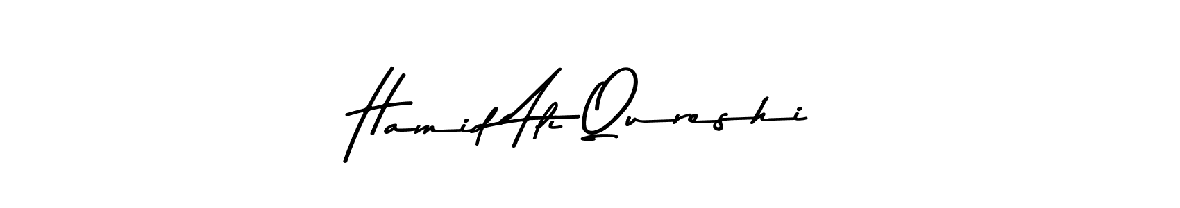 Make a beautiful signature design for name Hamid Ali Qureshi. With this signature (Asem Kandis PERSONAL USE) style, you can create a handwritten signature for free. Hamid Ali Qureshi signature style 9 images and pictures png