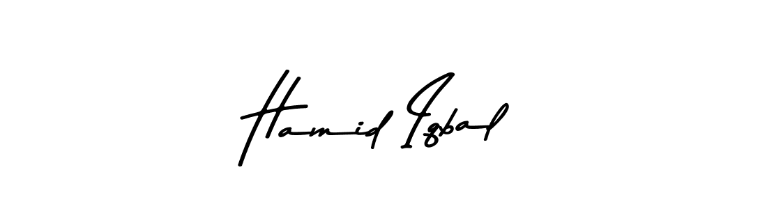 if you are searching for the best signature style for your name Hamid Iqbal. so please give up your signature search. here we have designed multiple signature styles  using Asem Kandis PERSONAL USE. Hamid Iqbal signature style 9 images and pictures png