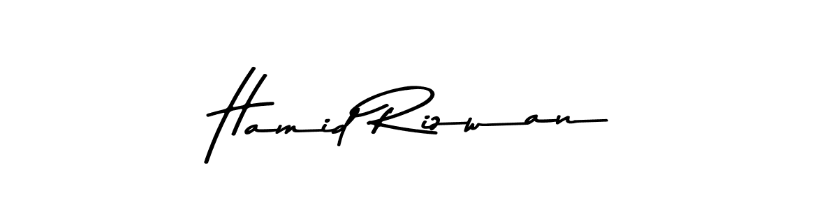 Hamid Rizwan stylish signature style. Best Handwritten Sign (Asem Kandis PERSONAL USE) for my name. Handwritten Signature Collection Ideas for my name Hamid Rizwan. Hamid Rizwan signature style 9 images and pictures png
