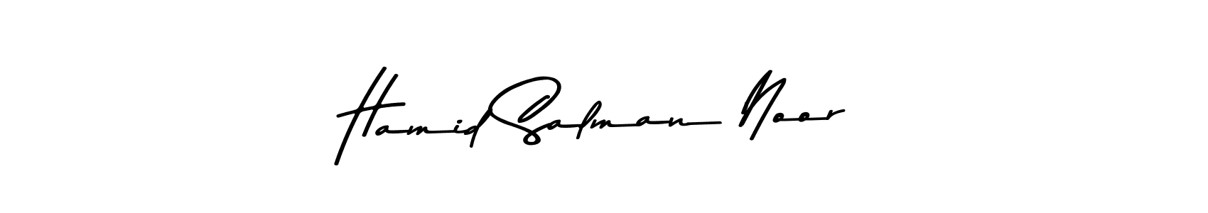 if you are searching for the best signature style for your name Hamid Salman Noor. so please give up your signature search. here we have designed multiple signature styles  using Asem Kandis PERSONAL USE. Hamid Salman Noor signature style 9 images and pictures png