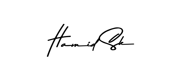 Hamid Sk stylish signature style. Best Handwritten Sign (Asem Kandis PERSONAL USE) for my name. Handwritten Signature Collection Ideas for my name Hamid Sk. Hamid Sk signature style 9 images and pictures png