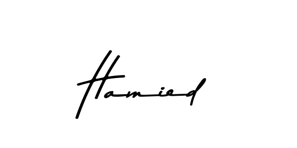 The best way (Asem Kandis PERSONAL USE) to make a short signature is to pick only two or three words in your name. The name Hamied include a total of six letters. For converting this name. Hamied signature style 9 images and pictures png