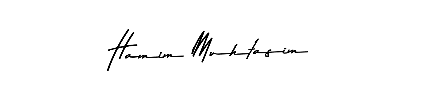 Design your own signature with our free online signature maker. With this signature software, you can create a handwritten (Asem Kandis PERSONAL USE) signature for name Hamim Muhtasim. Hamim Muhtasim signature style 9 images and pictures png