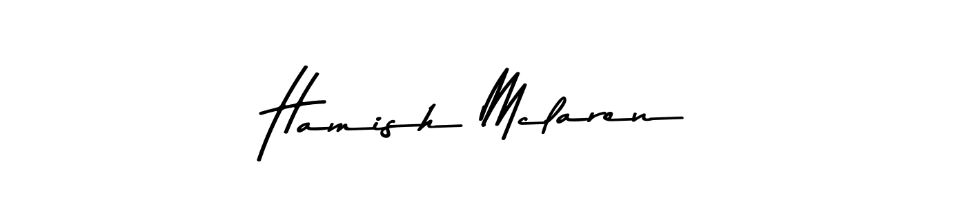 Use a signature maker to create a handwritten signature online. With this signature software, you can design (Asem Kandis PERSONAL USE) your own signature for name Hamish Mclaren. Hamish Mclaren signature style 9 images and pictures png