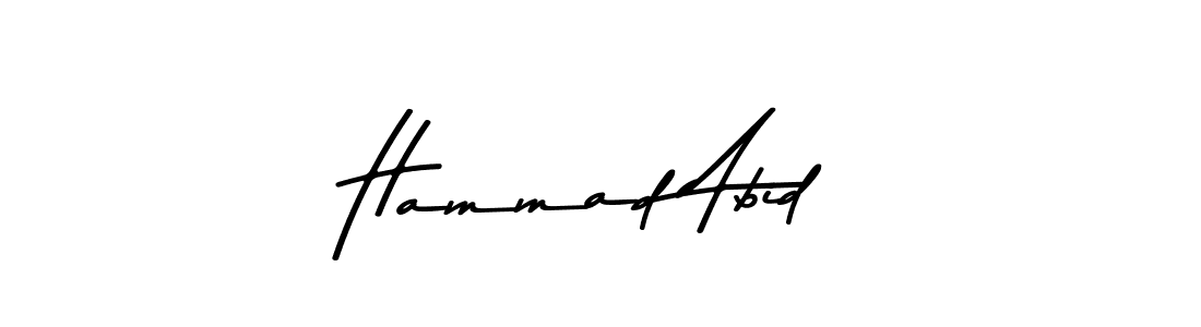 Make a beautiful signature design for name Hammad Abid. With this signature (Asem Kandis PERSONAL USE) style, you can create a handwritten signature for free. Hammad Abid signature style 9 images and pictures png