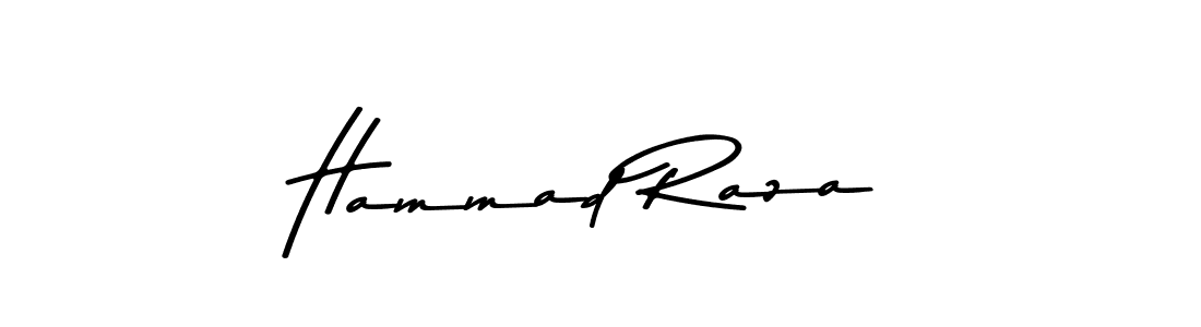 Design your own signature with our free online signature maker. With this signature software, you can create a handwritten (Asem Kandis PERSONAL USE) signature for name Hammad Raza. Hammad Raza signature style 9 images and pictures png