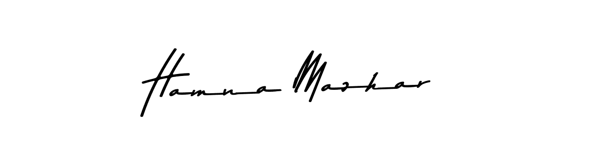 You can use this online signature creator to create a handwritten signature for the name Hamna Mazhar. This is the best online autograph maker. Hamna Mazhar signature style 9 images and pictures png