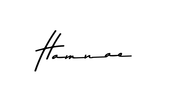 Hamnae stylish signature style. Best Handwritten Sign (Asem Kandis PERSONAL USE) for my name. Handwritten Signature Collection Ideas for my name Hamnae. Hamnae signature style 9 images and pictures png
