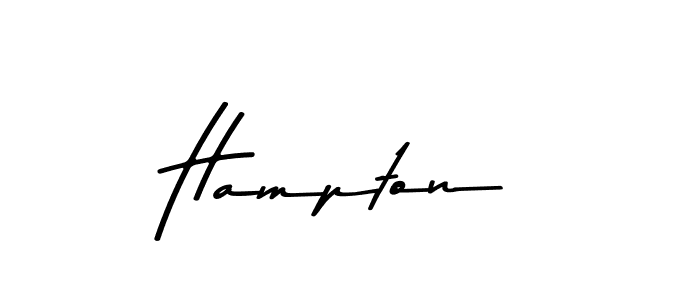 How to make Hampton signature? Asem Kandis PERSONAL USE is a professional autograph style. Create handwritten signature for Hampton name. Hampton signature style 9 images and pictures png