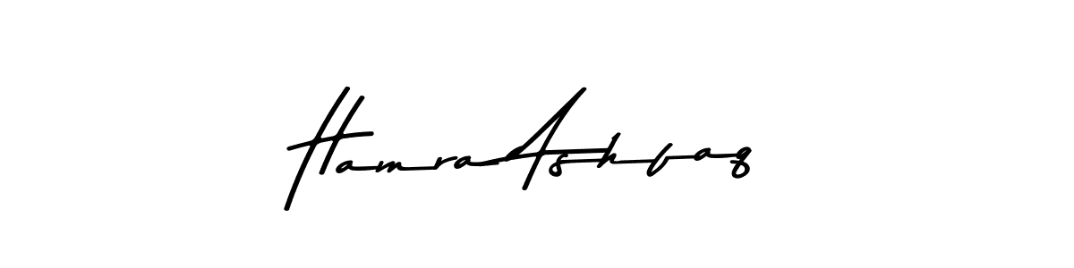 The best way (Asem Kandis PERSONAL USE) to make a short signature is to pick only two or three words in your name. The name Hamra Ashfaq include a total of six letters. For converting this name. Hamra Ashfaq signature style 9 images and pictures png